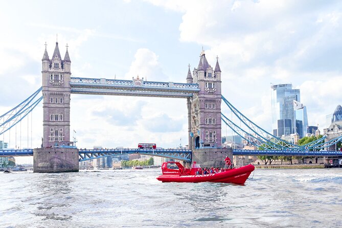 High-Speed Thames River Speedboat in London - Past the Royal Naval Museum ship and the smooth ride back