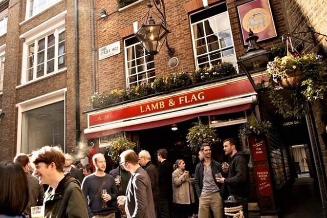 London Bike Tour: Landmarks, Secret Gems, Pub Stop & Street Art - The Lamb & Flag pub stop in Covent Garden
