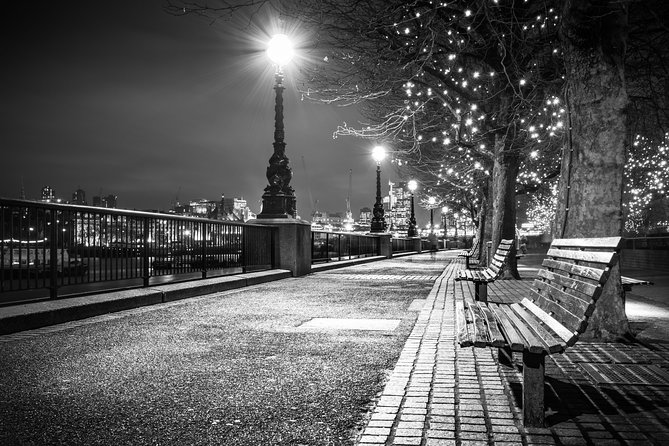 London by Night Bus Tour with Christmas Lights and Live Guide - Big Ben at night, then back to Belvedere Road