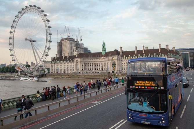 London by Night Sightseeing Open Top Bus Tour with Live Guide - Getting on near Waterloo or Green Park (and not missing the bus)