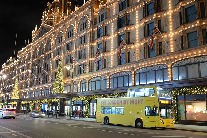 London by Night Sightseeing Tour - Open Top Bus - London at Night From an Open-Top Double-Decker Bus