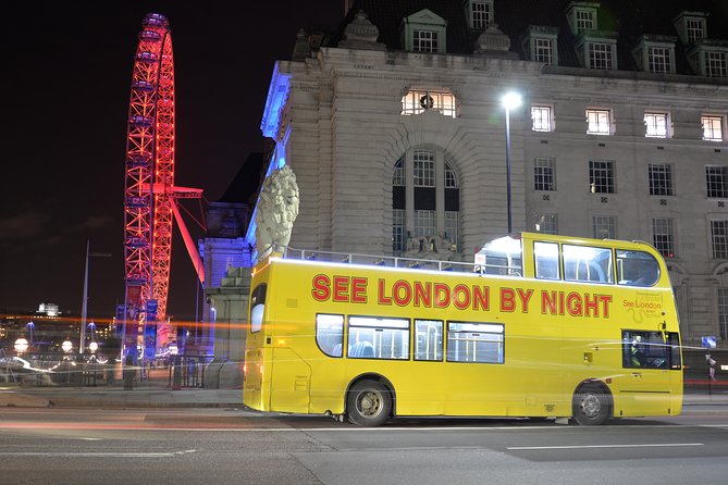 London by Night Sightseeing Tour - Open Top Bus - St Paul’s Cathedral Dome Moments on the Night Skyline