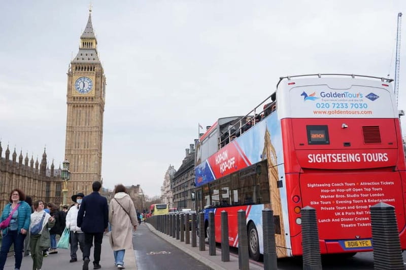 London: Golden Tours Gray Line Hop-on Hop-off Bus Tour - Audio commentary, Wi‑Fi, and onboard comfort