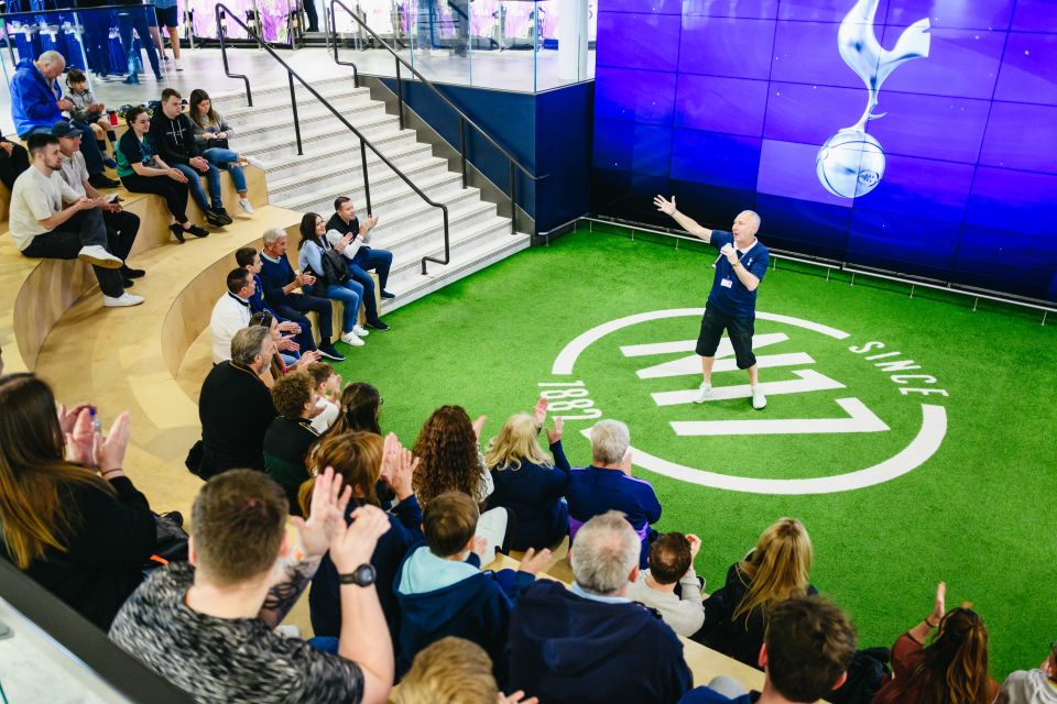London: Tottenham Hotspur Stadium Tour - Press Auditorium and media areas: walk the path of the post-match spotlight