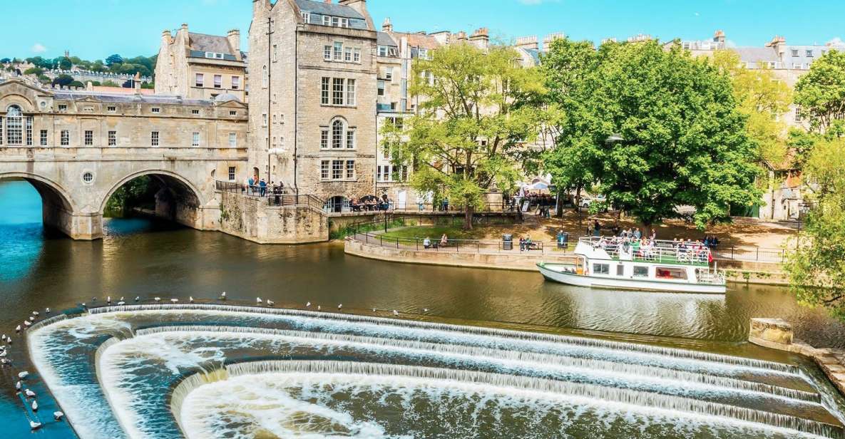 Stonehenge & Bath: Full-Day Coach Tour from London - Bath first from the window: Pulteney Bridge and Bath Circus