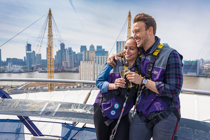 Up at The O2: Daytime Climb with Guided Tour with Panoramic Views - Photo moments, panels, and the snow globe season